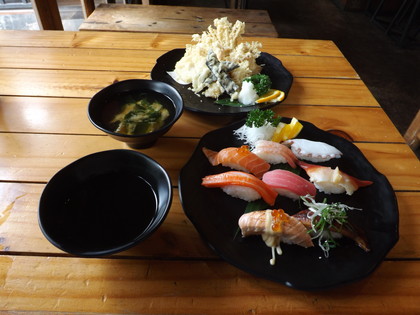 にぎり寿司と天ぷら